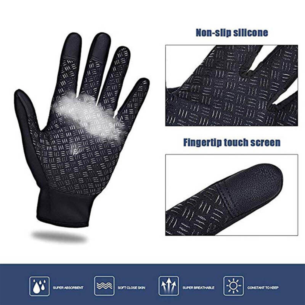 -10℃ Windproof Waterproof Winter Ski Thermal Gloves Touchscreen Snow Gloves