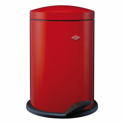 Wesco Treteimer Base Softer Bad Abfalleimer Mülleimer 116 Stahlblech Rot 13 L