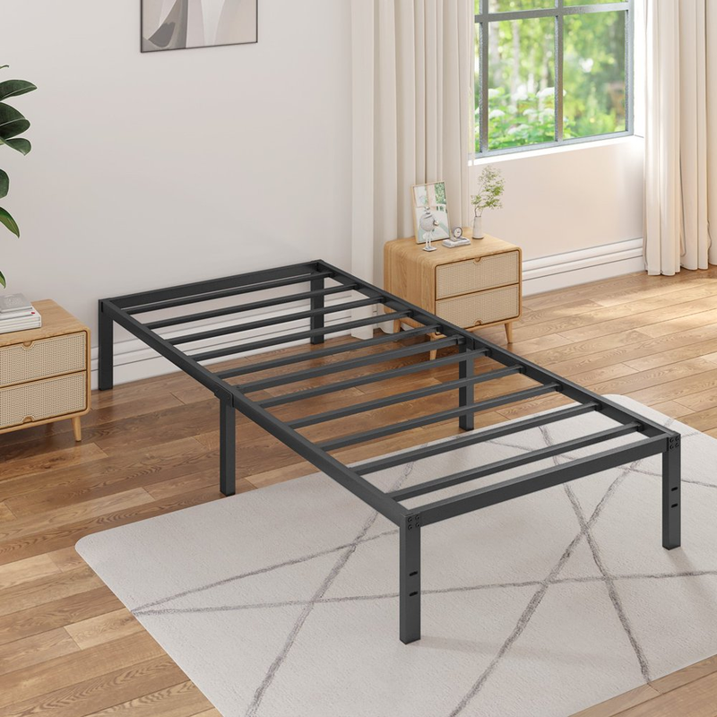 Super Heavy Duty Queen Bed Frame with Storage Steel Cali King Queen Twin XL Full