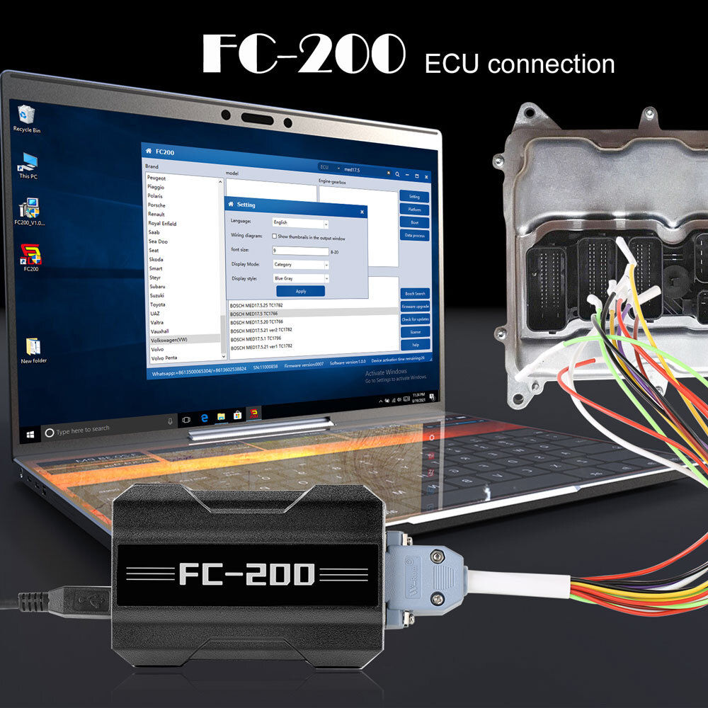 CGDI FC−200 ECU プログラマ CGDI FC-200 Progarmmer Full Version For 4200 EGS Upgrade of