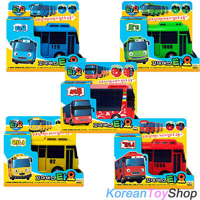 The Little Bus TAYO Plastic Toy Car 5 pcs Set Tayo Rogi Rani Gani Cito