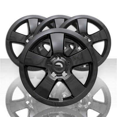 Set of 4 16'' 5 Spoke Wheel Skins for 2011-2015 Chevy Cruze - Gloss Black
