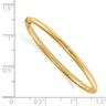 Pre-owned Superdealsforeverything Real 14kt Yellow Gold Madi K 2.5mm Slip-on Baby Bangle; 5 Inch
