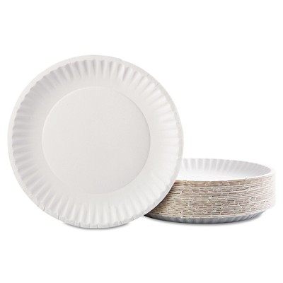 AJM Packaging Corporation CP9GOEWH 9 in. Paper Plates (100/PK, 10 PK/CT) New
