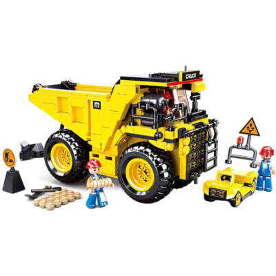Sluban Model Bricks Town Mining Open Pit Dump Truck 416 Pieces Ages 6+ and Up