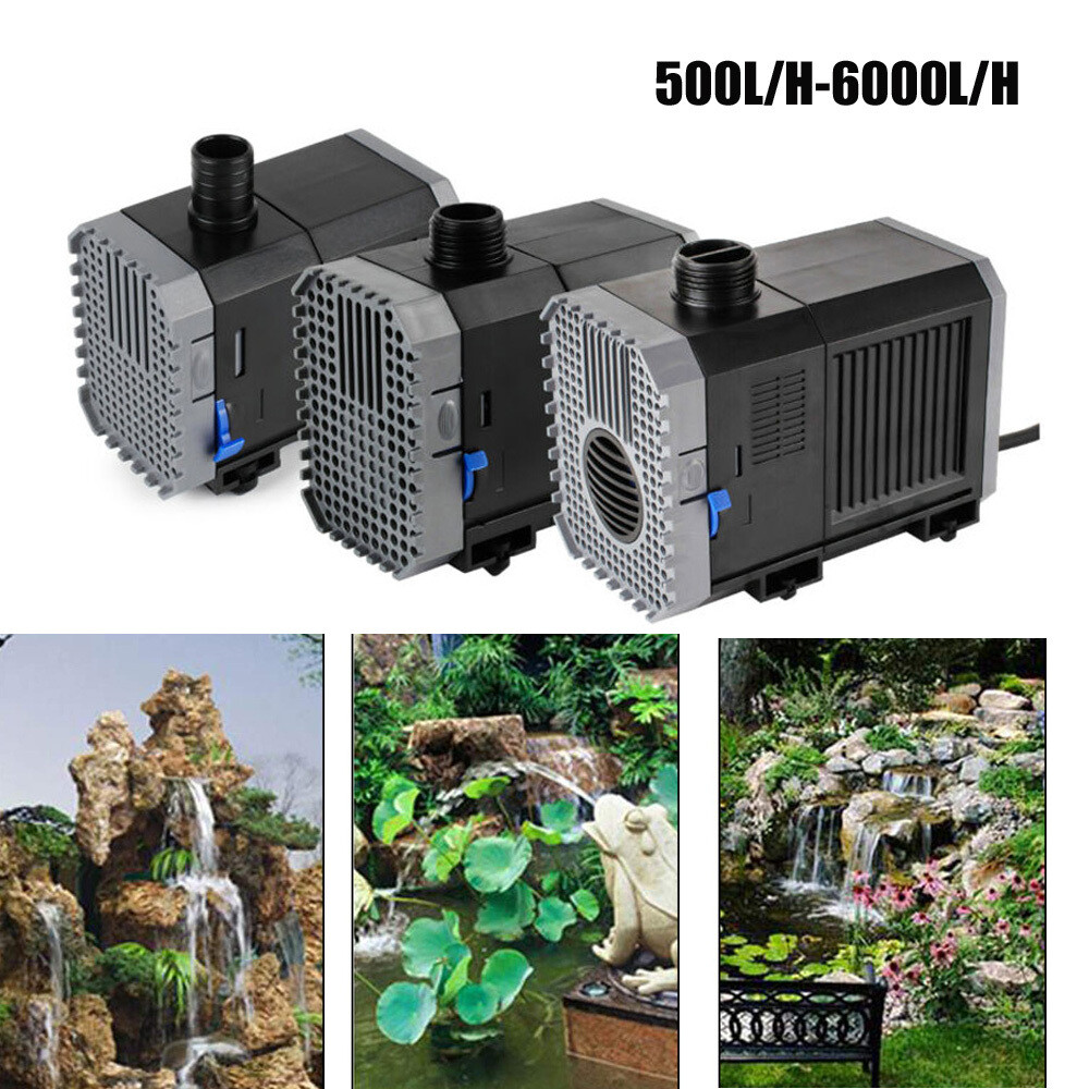500-6000L/H ECO Teichpumpe Aquarium Tauchpumpe Förderpumpe Wasserpumpe pumpe