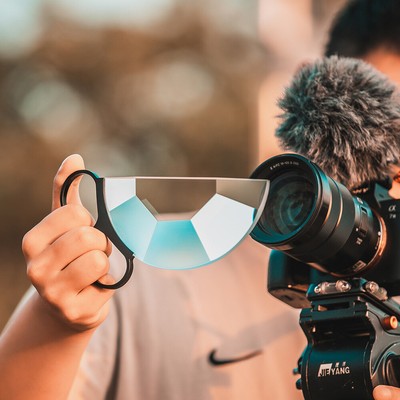 150mm Handheld Split Kaleidoscope Effect Prism Photography Camera Lens Filter