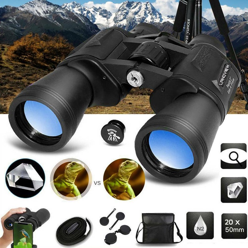 20x50 HD Fernglas Tag & Nachtsicht Feldstecher Jagdfernglas Binocular Ferngläser