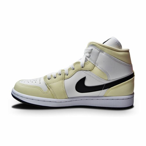 Pre-owned Nike Womens  Air Jordan 1 Mid - Bq6472 121 - Coconut Milk Black In White