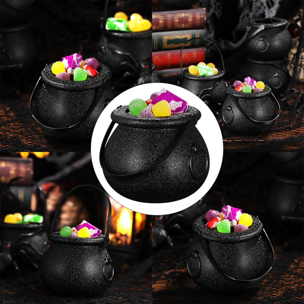 10PCS Black Practical Durable Candy Bucket Witch's Cauldron for Kids Halloween 738594655565 eBay