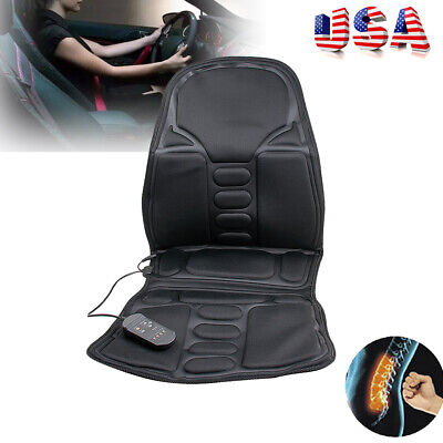 Back Massage Chair Heat Seat Cushion Neck Pain Lumbar Support Pads Car Best (Best Car Lumbar Support Cushion)