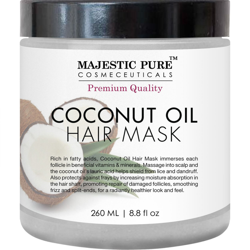 Majestic Pure Coconut Oil Hair Mask Offers Natural Care Treatment