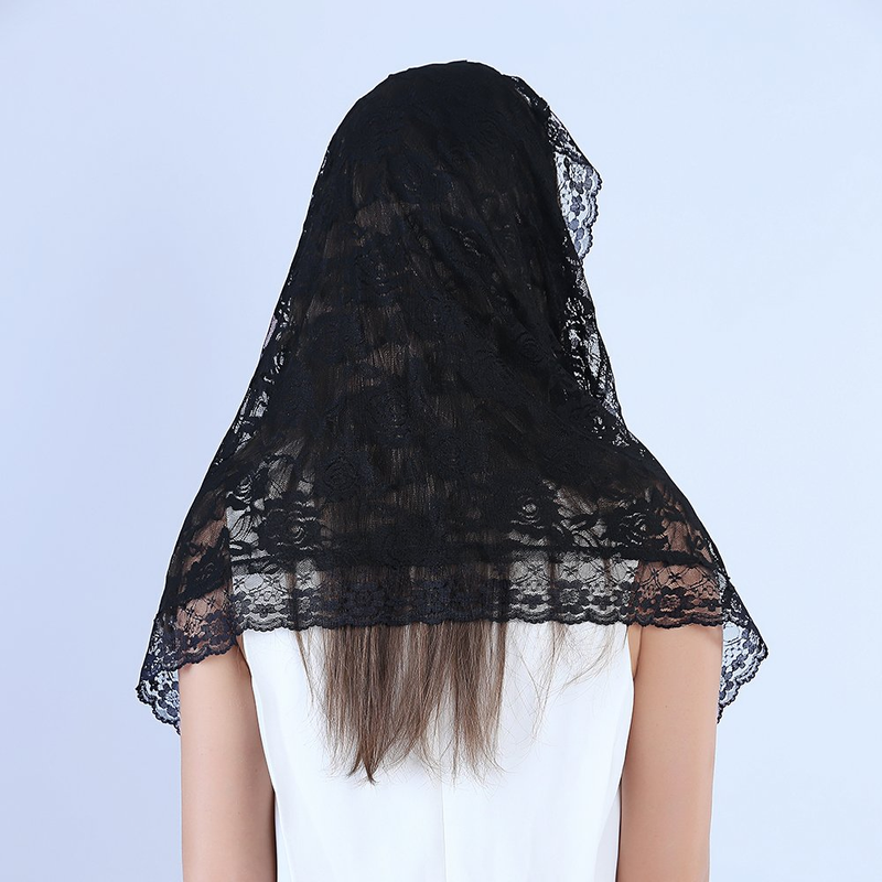 Lace Mantilla Catholic Veil Church Veil Chapel Veil Head Covering Latin Mass