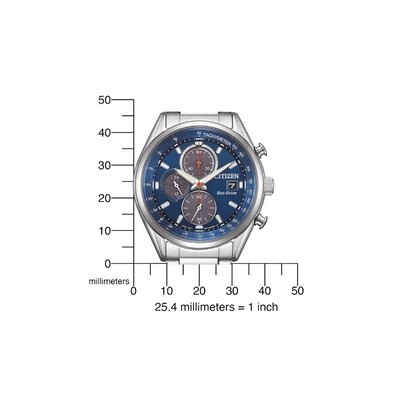 Pre-owned Citizen Ca0459-79l Mens Watch Eco-drive Chronograph 40mm 10atm