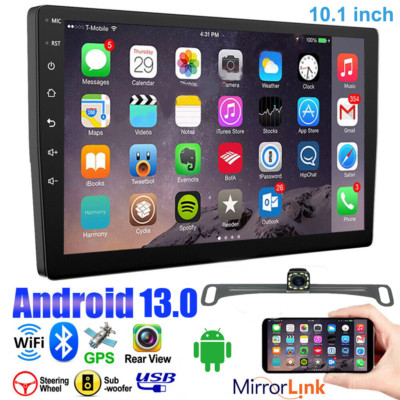 10.1'' Android 13 For Apple Carplay Car Stereo Radio GPS Navi WiFi 2 Din + Camera