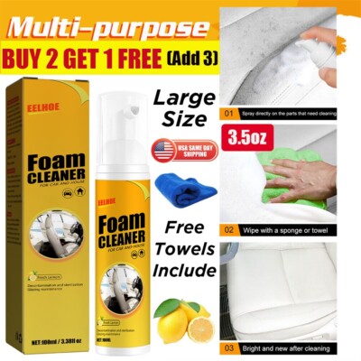 Multipurpose Foam Car Cleaner Leather Clean Refurbishment Interior Deep Cleaning
