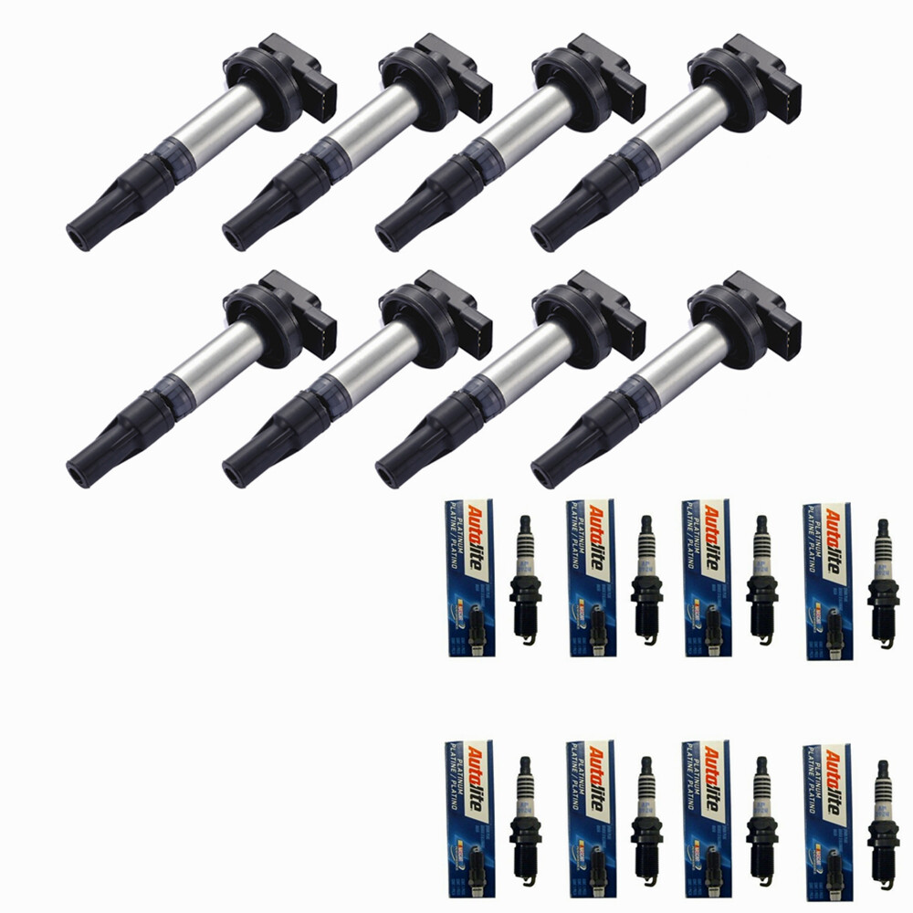 UF533 IGNITION COILS + Platinum Spark Plug FOR 03-09 JAGUAR