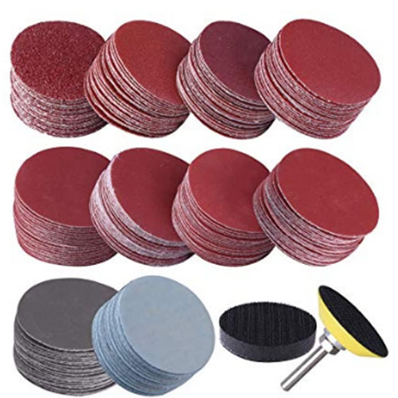 300PCS 2 Inch Sanding Discs, 80-3000 Grit Assortment Grinding Abrasive Hook and