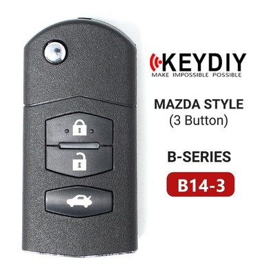 1PC KEYDIY Car Flip Key Remote Mazda Style B-Series 3 Buttons B14-3 for KD-X2