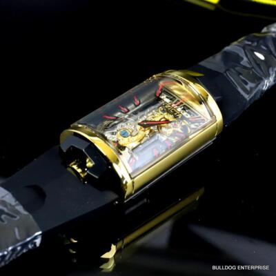 Pre-owned Invicta Vintage Mechanical Skeletonized Ghost Bridge Capsule 29mm Watch