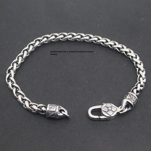 [HARANG]★BTS 着用★HR 333B_Wheat Silver Chain Bracelet Pure S925 Sterling Silver Chain Vajra 5mm Wheat Link