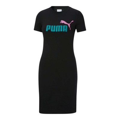 

Платье-футболка Puma Ess Slim с коротким рукавом, женское, размер , повседневное, 67046851, Черный