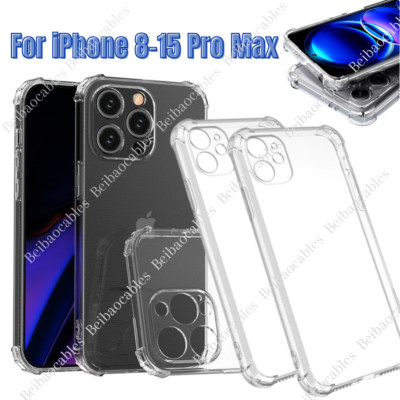 10x Clear Case Shockproof Cover for iPhone 15 14 13 12 11 Pro Max XS XR X 8 7 6