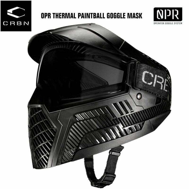 Carbon Operator OPR Thermal Paintball Goggles Mask - Black