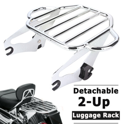 Detachable Two-Up Luggage Rack For Harley 09-2022 Touring Road King Street Glide
