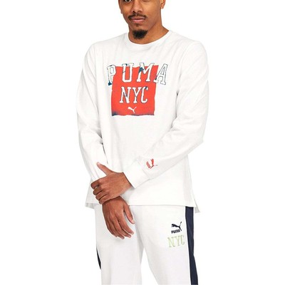 

Puma Nyc Golden Gloves Crew Neck Long Sleeve TShirt Mens Size  Athletic Casu, Белый, Puma Nyc Golden Gloves Crew Neck Long Sleeve TShirt