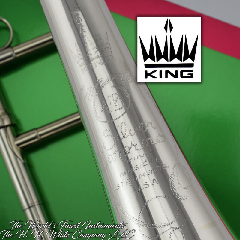Vintage King 4B Silver Sonorous Symphony F Attach Trombone