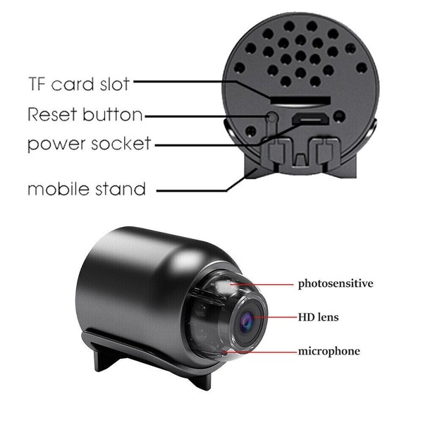 Mini Spy Camera WiFi HD 1080P Hidden IP Night Vision Camcorder Home Security Cam - Image 115