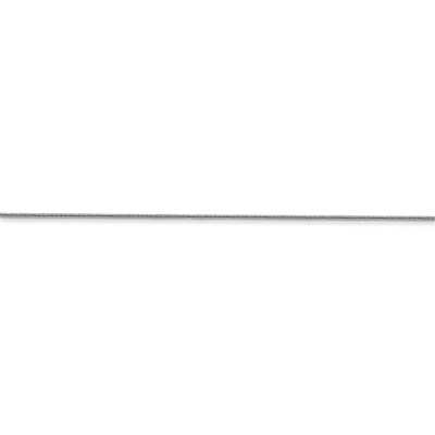 Pre-owned Superdealsforeverything Real 14kt White Gold 18 Inch .6mm Round Snake With Lobster Clasp Chain; 18 Inch