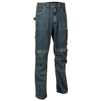 Cofra V151-0-00.Z46 Trousers''Dortmund'' Size 46 in Blue, Blue, 46