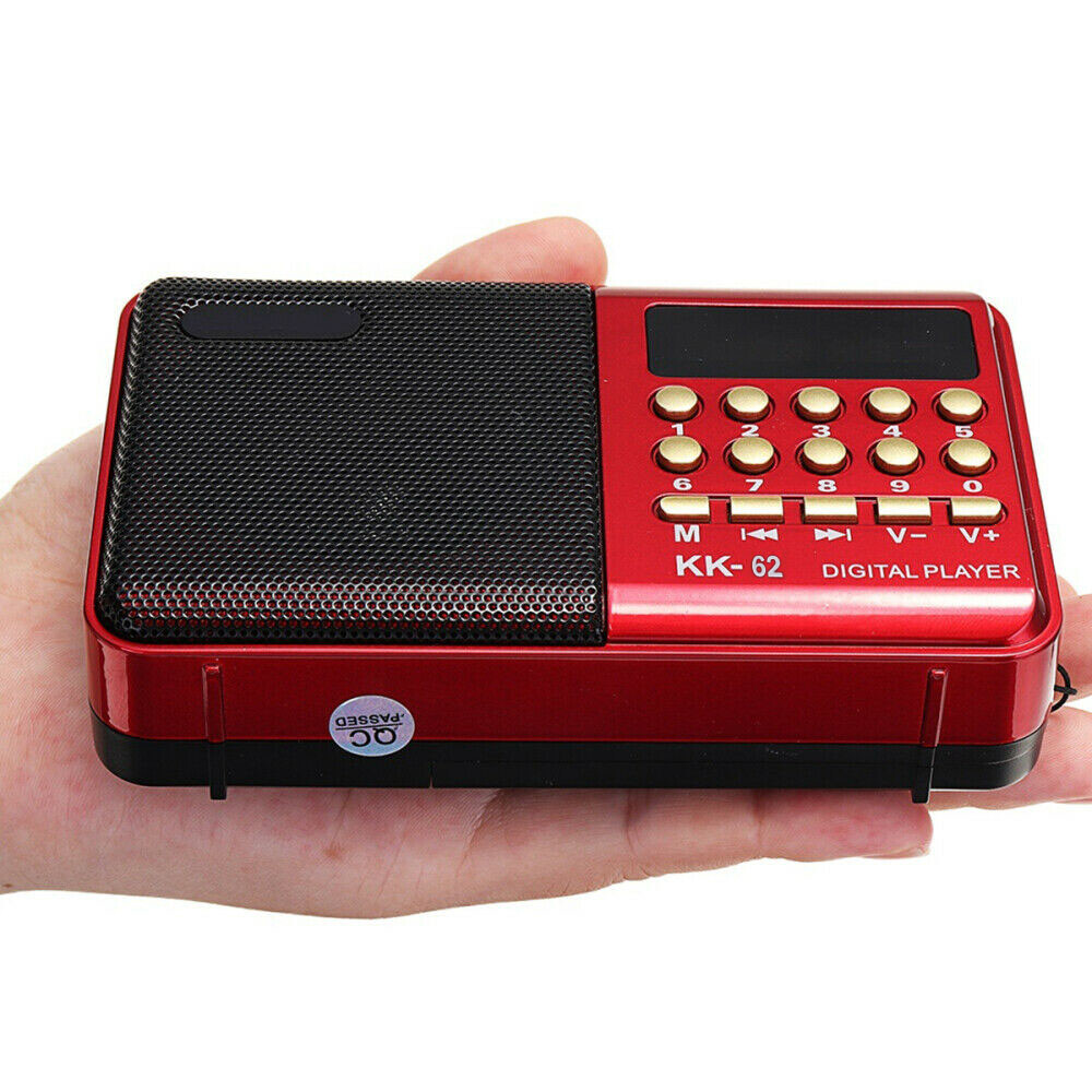Rechargeable Portable FM Radio Digital LCD Speaker MP3 Music Player USB TF Fast