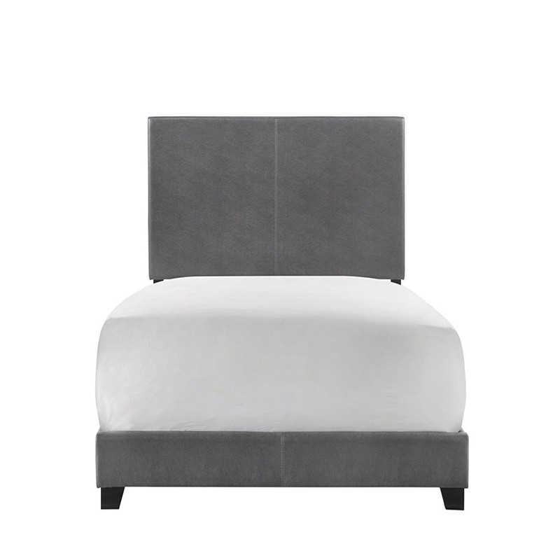 Upholstered Bed Frame w/ Headboard Faux Leather Full Queen King Size Sizes NEW