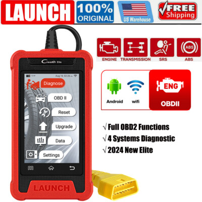 LAUNCH CRE200 Car OBD2 Scanner Code Reader Diagnostic Tool Check Engine ABS SRS