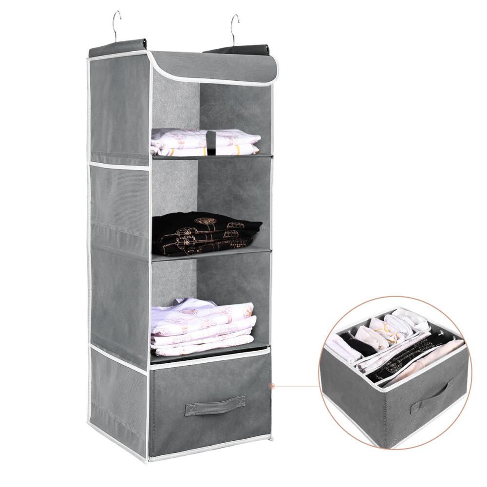 Fabric Hanging Closet Storage Clothing Sweaters Shoes T Shirt