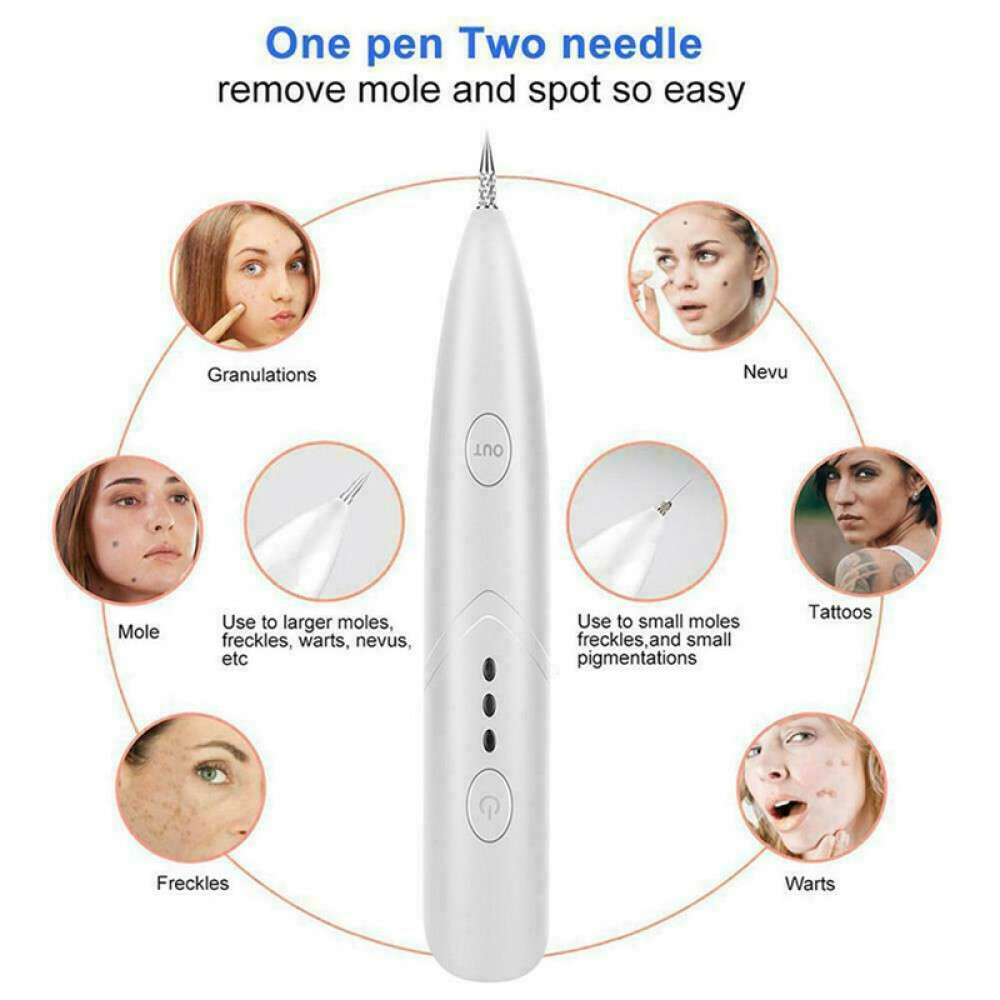 USB Pro Latest Laser Freckle Wart Spot Mole Skin Tags Removal Tool Eraser Pen