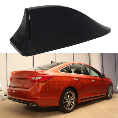 For Hyundai Sonata Glossy Black Car Roof Radio AM/FM Signal Fin Antenna Cover