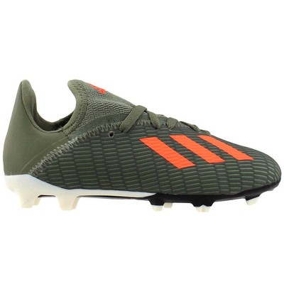 

Футбольные бутсы adidas X 19.3 с твердым покрытием для девочек, размер 10,5 м, кроссовки Athleti, Зеленый, adidas X 19.3 Firm Ground Soccer Cleats Youth