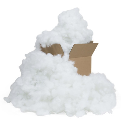 Premium Polyester Fiber 5-25 Lbs Poly-Fil White Bag Pillow Stuffing Bags
