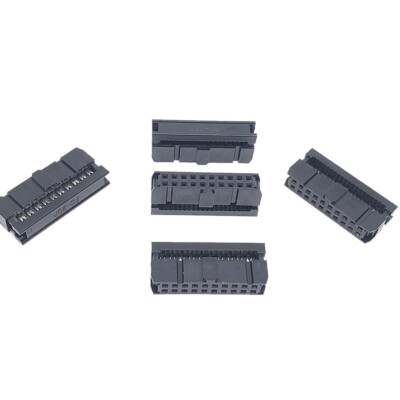 30Pcs FC-20P 20Pin 2.54mm Pitch ISP JTAG Socket Connector for Flat Ribbon Cable