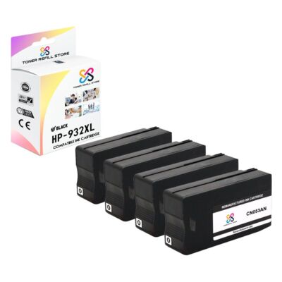 4PK TRS 932XL Black Compatible for HP OfficeJet 6100 6600 6700 Ink Cartridge