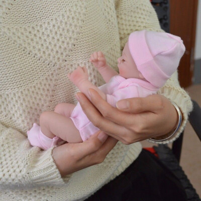 Full Body Silicone Vinyl Realistic Reborn Baby Dolls Newborn Girl Doll Kids Gift