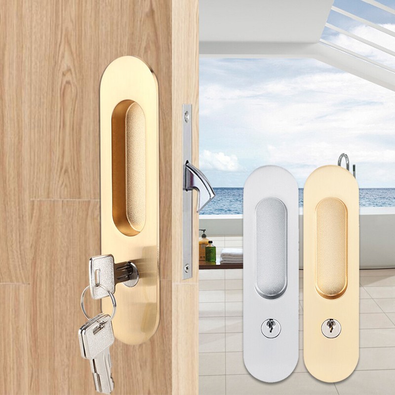 Sliding Door Lock Handle Anti Theft With Keys Barn Wood Furniture