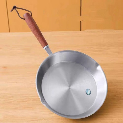 Stainless Steel Small Frying Pan Omelette Pan Open Skillet with Helper Handle.