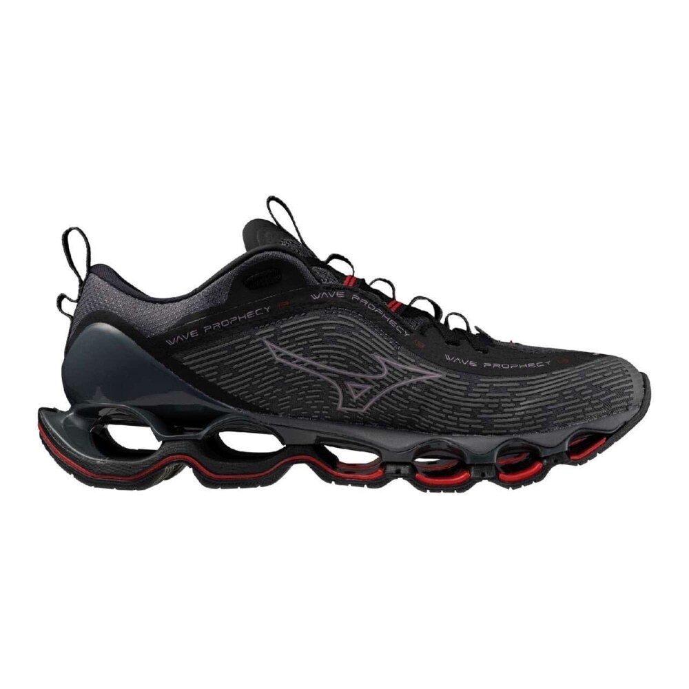 Pre-owned Mizuno Wave Prophecy 13 Running Dark Gray J1gc2400 52 Men's Size