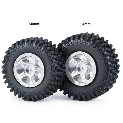 1'' Wheel Rims + Rubber Tire For 1/24 RC Axial SCX24 Crawler SCX24 90081 AXI00001