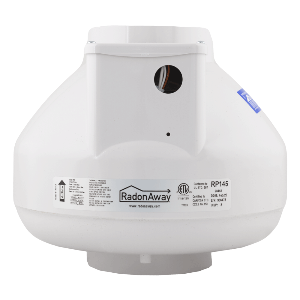 NEW RadonAway RP145 (replaces RP145c)  Radon Fan & Install Kit with Manometer